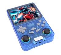 Retro 4-Inch Handheld Game Console with 128GB Memory, Long Lasting Battery for Portable Gaming Player (Blue)