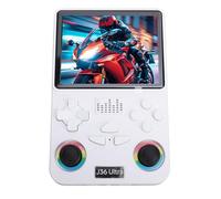 Retro 4-Inch Handheld Game Console with 128GB Memory, Long Lasting Battery for Portable Gaming Player (White)