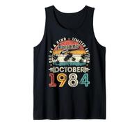 Retro 41 Year Old Vintage October 1984 41st Birthday Men Dad Tank Top