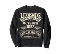 Retro 43rd Birthday Gifts for Men 43 Year Old October 1982 Sweatshirt