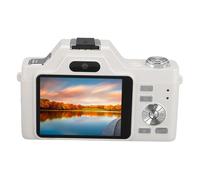Retro 4K 58MP HD Auto Focus 20x Zoom Digital Camera Anti Shake Face Detection 2.88 Inch LCD Display for Photography Travel (White)