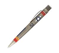 Retro 51 Tornado Vintage Metalsmith Collection, Rollerball Pen, P-51 Mustang WWII Plane Design (VRR-1343)