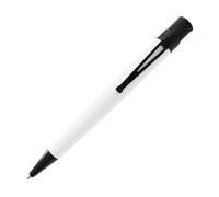 Retro 51, Tornado Twist-Top Rollerball pen, Chaplin White with Black accents, Glows in the Dark (VRR-2127)
