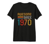 Retro 56th Birthday Awesome Since 1970 Premium T-Shirt
