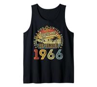 Retro 59 Years Old September 1966 Vintage 59th Birthday Men Tank Top