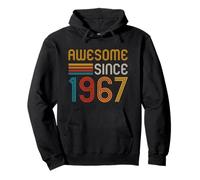 Retro 59th birthday Awesome Since 1967 Pullover Hoodie