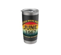 Retro 59th Birthday Legends were Born in June 1967 Stainless Steel Insulated Tumbler