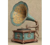 Retro 5D DIY Diamond Art, Diamond Painting Kits for Adults Musical Instruments, 5D Full Drill Crystal Gem Kits for Beginners, Crystal Art Crafts Pictures for Adults, Gifts, Room Decor, 40x50cm R-5101