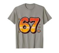 Retro 6 7 Summer Alpha Slang 67 Beach T-Shirt