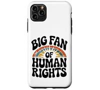 Retro 60s 70s Big Fan of Human Rights Case for iPhone 11 Pro Max