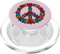 Retro 60's 70's Flower Power Groovy Love Peace Hippie PopSockets PopGrip for MagSafe