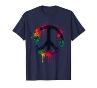 Retro 60's 70's Flower Power Groovy Love Peace Hippie T-Shirt