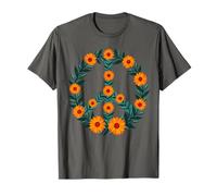 Retro 60's 70's Flower Power Groovy Love Peace Hippie T-Shirt