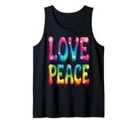 Retro 60's 70's Flower Power Groovy Love Peace Hippie Tank Top