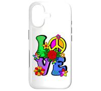 Retro 60's 70's Flower Power Hippy, Groovy Love Peace Hippie Case for iPhone 17