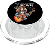 RETRO 60's HIPPIE 70s FUNNY OLD DOG NEW TRICKS PopSockets PopGrip for MagSafe