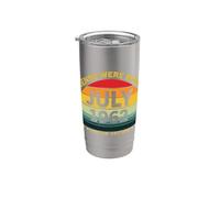 Retro 64th Birthday Legends were Born in July 1962 Stainless Steel Insulated Tumbler