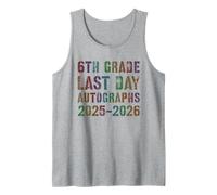 Retro 6th Grade Last Day 2026 Batch Autograph DIY Squad Tank Top