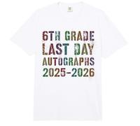 Retro 6th Grade Last Day 2026 Batch Autographs DIY Squad Comfort Colors Adult Heavyweight T-Shirt