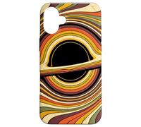 Retro 70s Black Hole Physics Astrophysicist Universe Space Case for iPhone 16 Plus