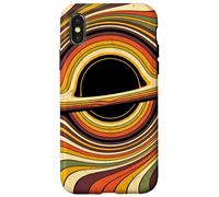 Retro 70s Black Hole Physics Astrophysicist Universe Space Case for iPhone X/XS