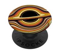 Retro 70s Black Hole Physics Astrophysicist Universe Space PopSockets Adhesive PopGrip