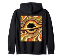 Retro 70s Black Hole Physics Astrophysicist Universe Space Zip Hoodie
