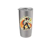 Retro 70s Disco Dancer, Vintage Funky Groove Stainless Steel Insulated Tumbler