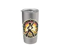 Retro 70s Disco Dancer, Vintage Funky Groove Stainless Steel Insulated Tumbler