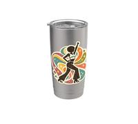 Retro 70s Disco Dancer, Vintage Funky Groove Stainless Steel Insulated Tumbler