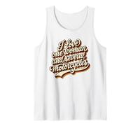 Retro 70s I Love One Woman and Several Motorcycles Tank Top