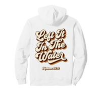 Retro 70s Left It In The Water Matthew 28:19 Pullover Hoodie