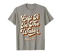 Retro 70s Left It in The Water Matthew 28:19 T-Shirt