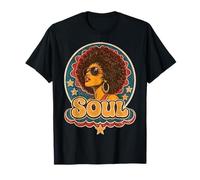 Retro 70s Soul Funk Afro Queen Disco Vintage T-Shirt