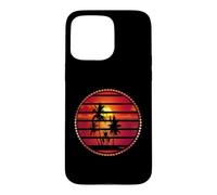 Retro 70s Sunset Palm Trees Vintage Tropical Beach Graphic Case for iPhone 15 Pro Max