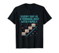 Retro 8-Bit Family Scoreboard Game Graphic T-Shirt