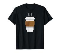 Retro 8-Bit Video Game Pixel Coffee Cup for Barista or Gamer T-Shirt