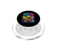 Retro 80s 90s Boombox Skateboard Cassette Radio Mix PopSockets PopGrip for MagSafe