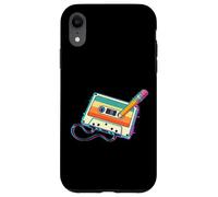 Retro 80s 90s Cassette And Pencil Mixtape Aesthetic Case for iPhone XR