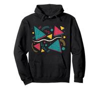 Retro 80s 90s Geometric Memphis Design Abstract Shapes Pullover Hoodie