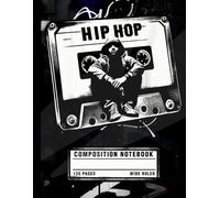 Retro 80s 90s Hip Hop Music Journal: Vintage Cassette Tape Graphic Lined Notebook for Rap Fans, Streetwear Artists, Men, Teens, College Students