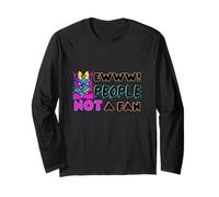 Retro 80s 90s streetwear Cat Mom Dad Ewww People Not a fan Long Sleeve T-Shirt
