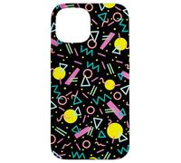 Retro 80s and 90s Geometric Memphis Pattern Case for iPhone 15