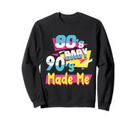 Retro 80s Baby But 90s Made Me Novelty Theme 90s Aesthetic Sweatshirt