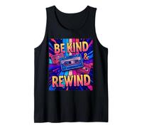 Retro 80s Be Kind and Rewind Fun Times Throwback Vibe Tank Top
