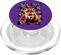 Retro 80s Fox Foxes Woman Child Girls Boys 60s Children PopSockets PopGrip for MagSafe