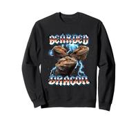 Retro 80s Heavy Metal Band Glam Rock Bearded Dragon Lover Sweatshirt