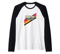 Retro 80s Math The Only Subject That Counts Raglan Baseball Tee