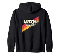 Retro 80s Math The Only Subject That Counts Zip Hoodie