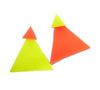 Retro 80s Neon Earrings Colorful Square and Triangle Acrylic Earrings 80s 90s Outfits Neon Party Accessories, Acrylic, No Gemstone
